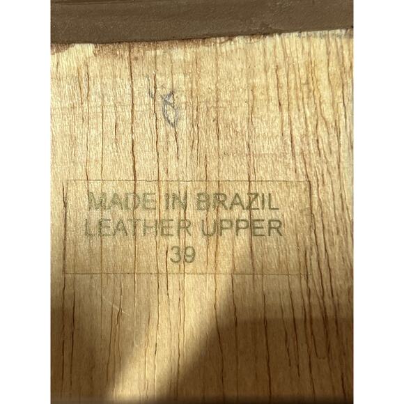 Lady Stork Shoes Wooden Slip on Sandals Size 39 US 8.5 Gray - Picture 10 of 10